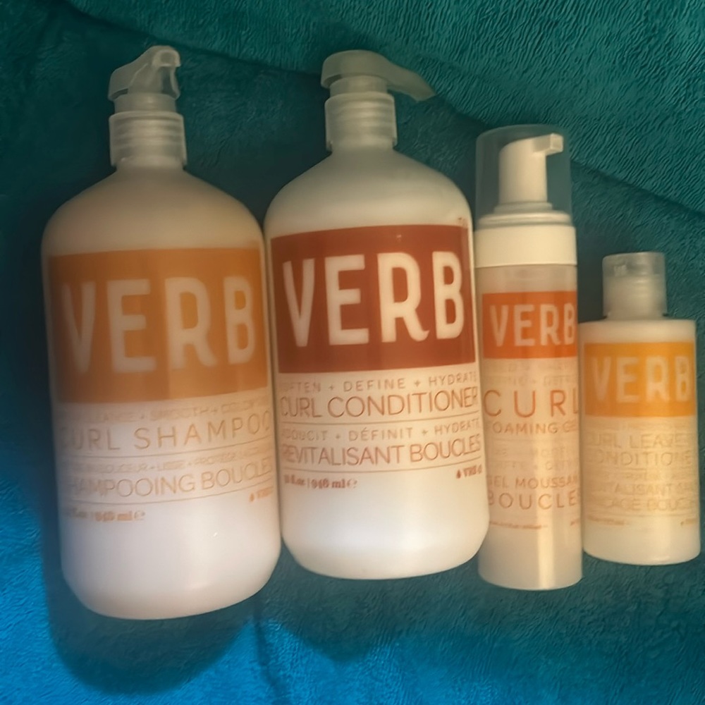 COPY - Verb curl shampoo conditioner,leave in conditioner foaming gel